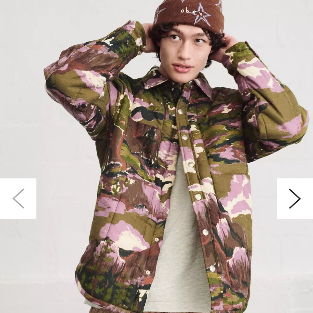 BDG quilted pattern Puff shirt Jacket